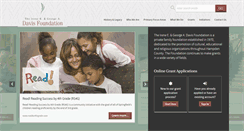 Desktop Screenshot of davisfdn.org